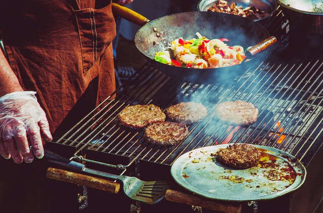 Grilling Meat Releases VOCs and Cooking Fumes