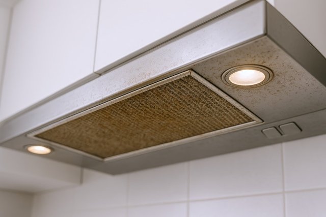 Is Your Kitchen Hood Filter Causing Food Odors ? Comparison of a dirty kitchen hood filter and a clean replacement filter