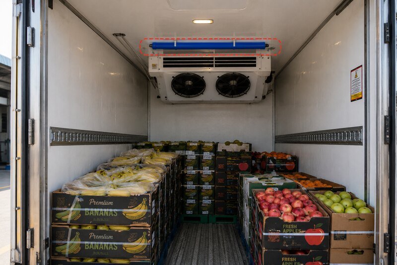 refrigerated truck fruit filter