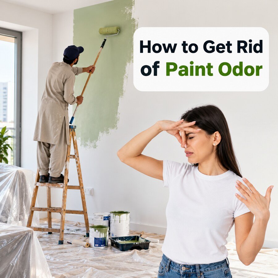 how to get ride of paint odor