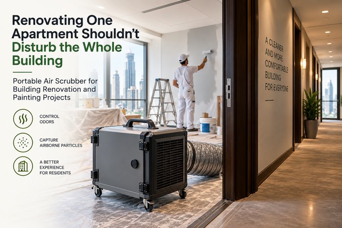 portable air scrubber for building renovation
